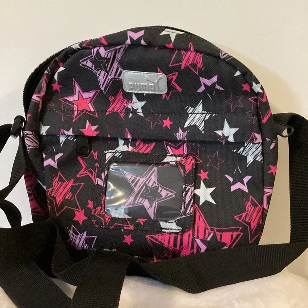 Puma Black and Pink Star Shoulder Bag - Picture 2 of 5